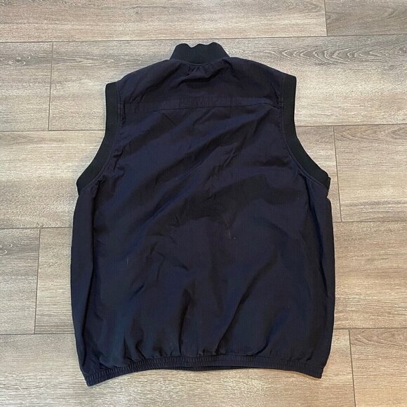 Tommy Bahama Vest Size Small Nylon Vest 1/4 Zip Pullover Mesh Lining Black - Picture 2 of 6